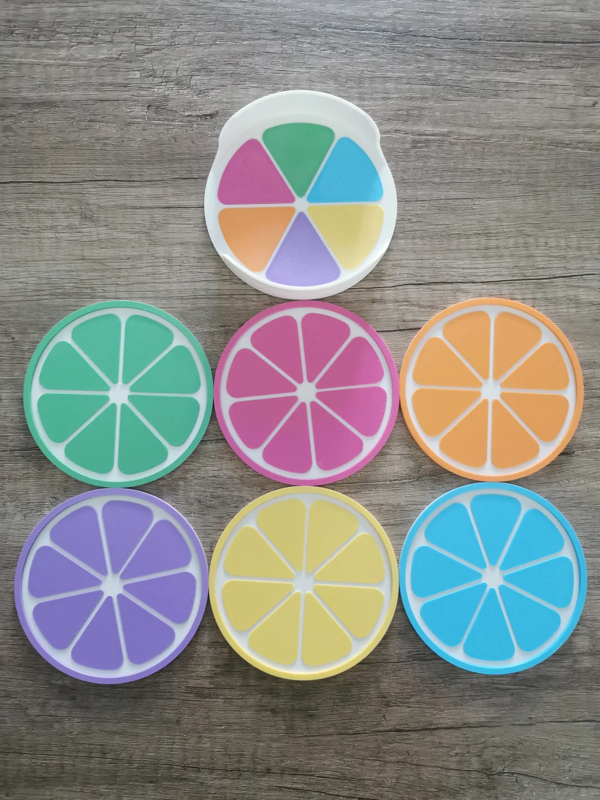 Citrus coaster set – view 3