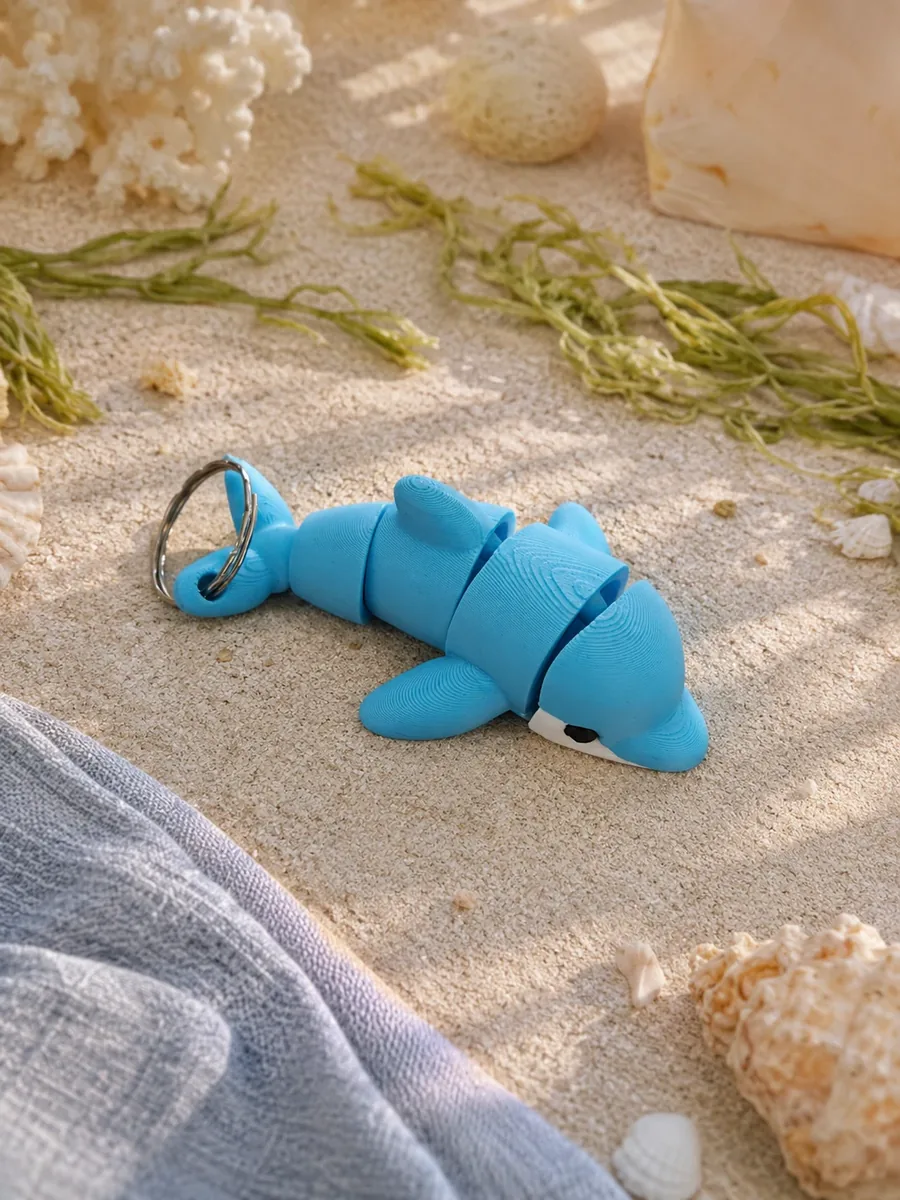 Dolphin keychain – handcrafted 3D prints creation