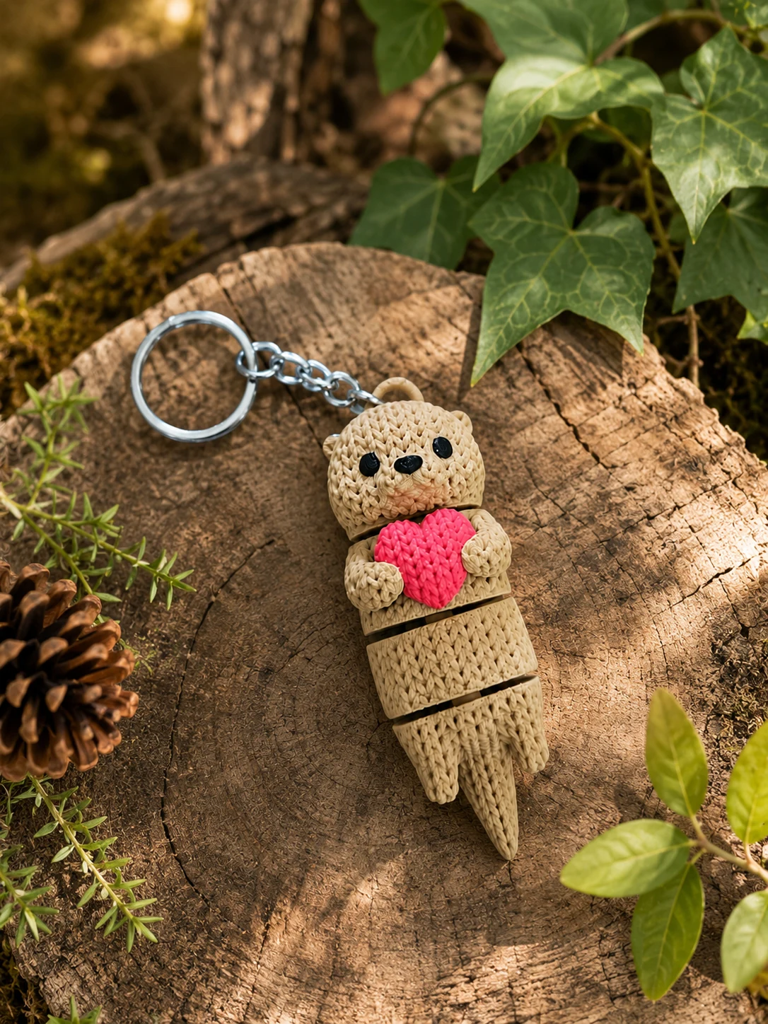 Otter keychain – handcrafted 3D prints creation