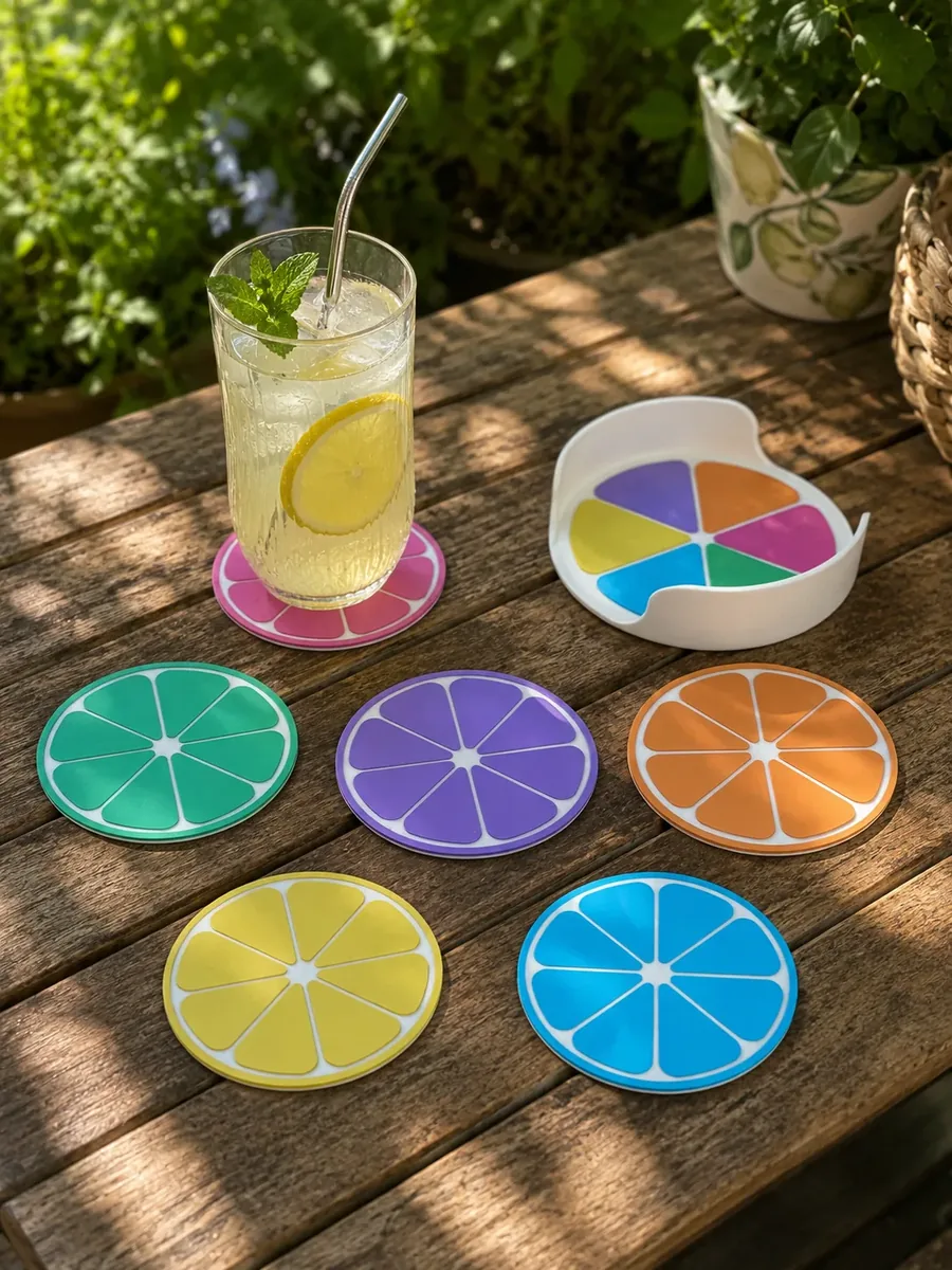 Set sous verre Agrumes – création artisanale Impression 3D