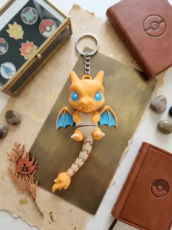 Charizard keychain – view 1