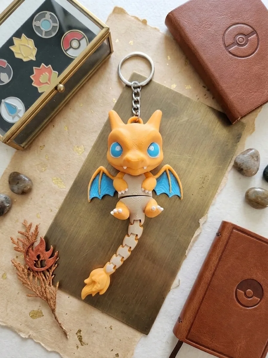 Charizard keychain – handcrafted 3D prints creation