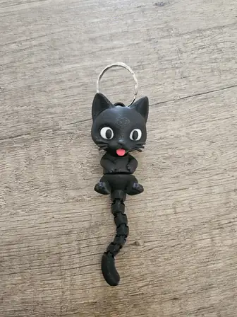Porte-clés chat noir – vue 2