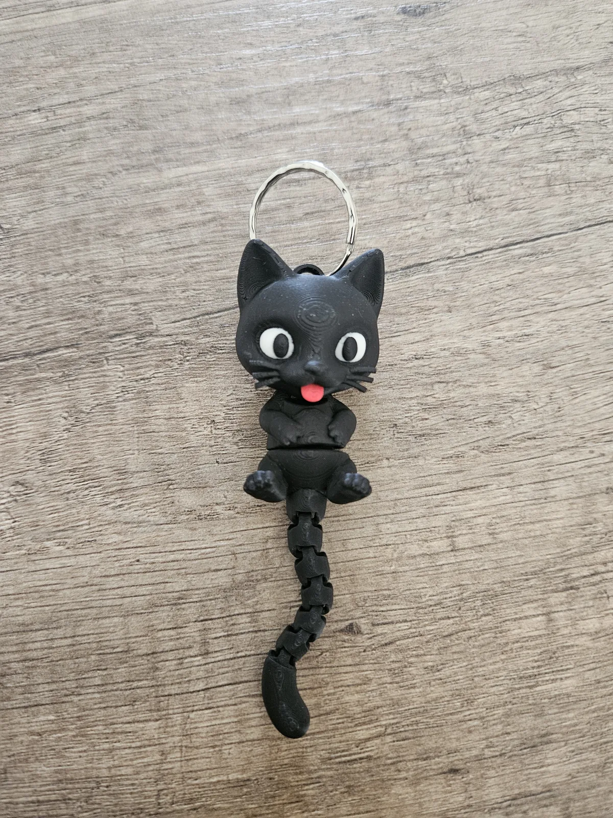 Porte clef chat noir – vue 2
