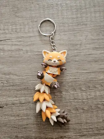 Porte-clés Panda roux – vue 2
