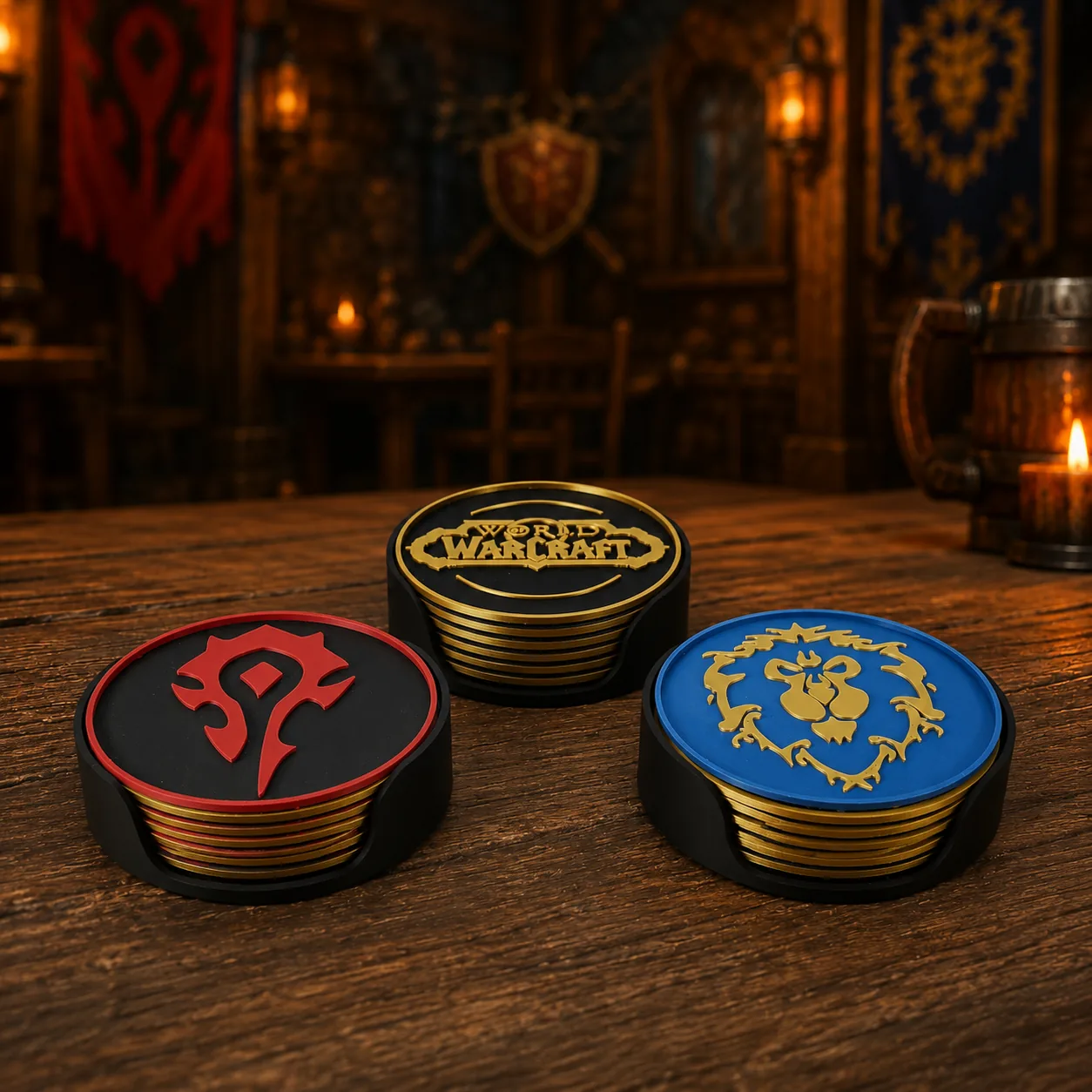 World of Warcraft coaster set